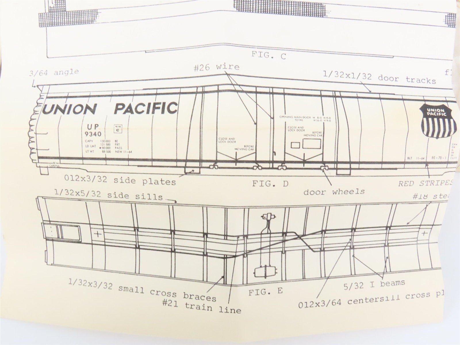 HO Scale Ambroid Kit H-5 UP Union Pacific Railroad 60' Postal Storage Box Car