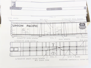 HO Scale Ambroid Kit H-5 UP Union Pacific Railroad 60' Postal Storage Box Car