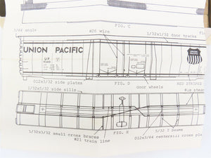 HO Scale Ambroid Kit H-5 UP Union Pacific Railroad 60' Postal Storage Box Car