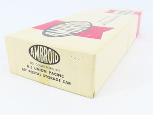 HO Scale Ambroid Kit H-5 UP Union Pacific Railroad 60' Postal Storage Box Car