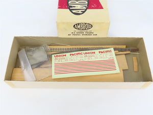 HO Scale Ambroid Kit H-5 UP Union Pacific Railroad 60' Postal Storage Box Car