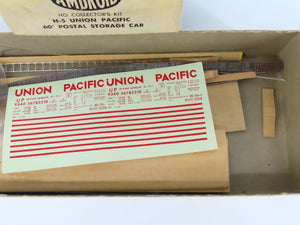 HO Scale Ambroid Kit H-5 UP Union Pacific Railroad 60' Postal Storage Box Car