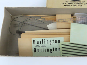 HO Scale Ambroid Kit H-6 RBBQ Burlington Route 60' Insulated Box Car