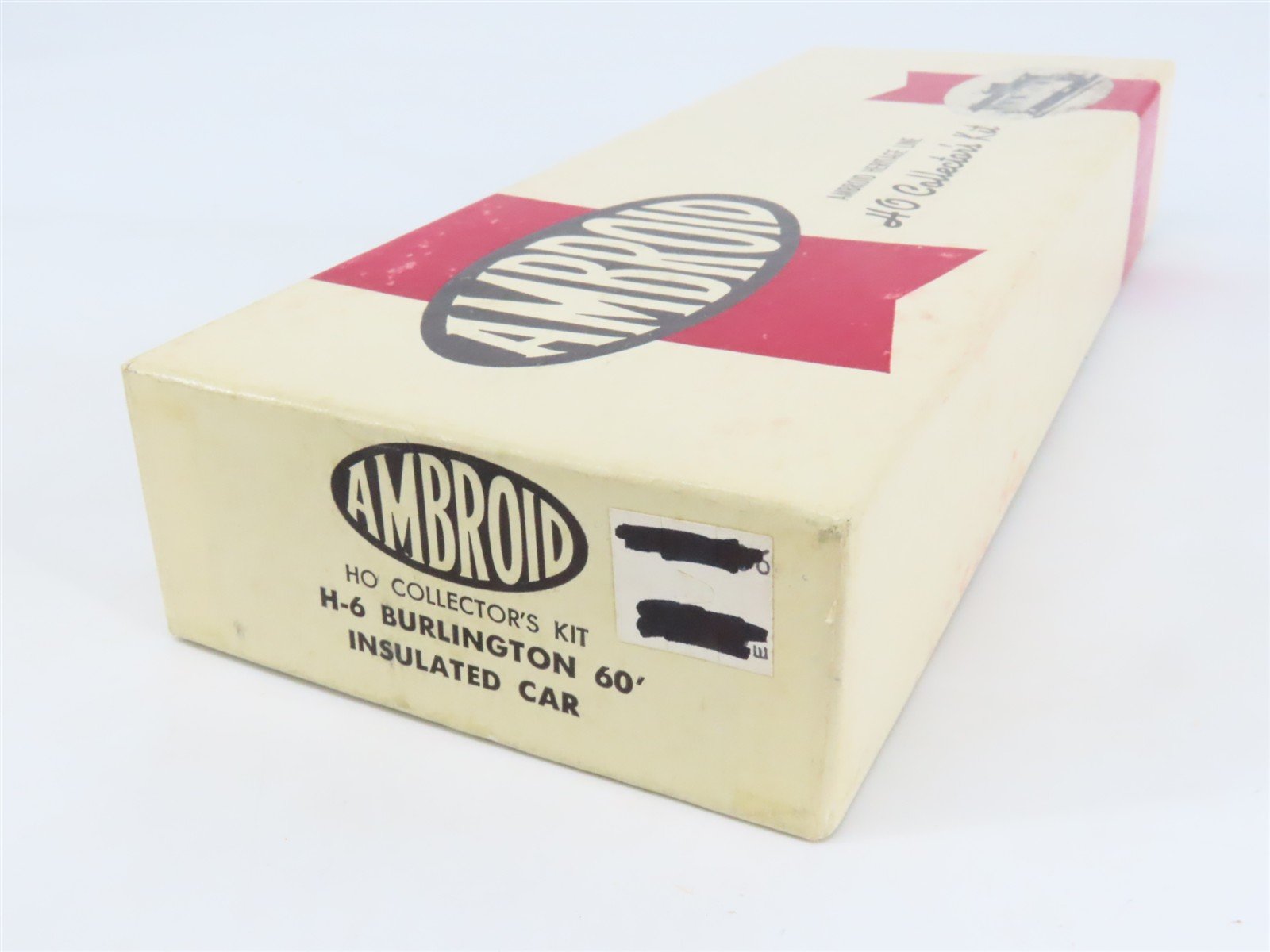HO Scale Ambroid Kit H-6 RBBQ Burlington Route 60' Insulated Box Car