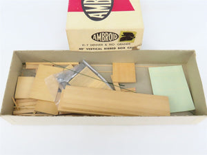 HO Scale Ambroid Kit H-7 D&RGW Rio Grande Railroad 40' Vertical Ribbed Box Car