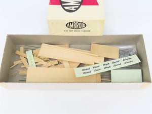HO Scale Ambroid Kit H-10 NKP Nickel Plate Road Wood Caboose