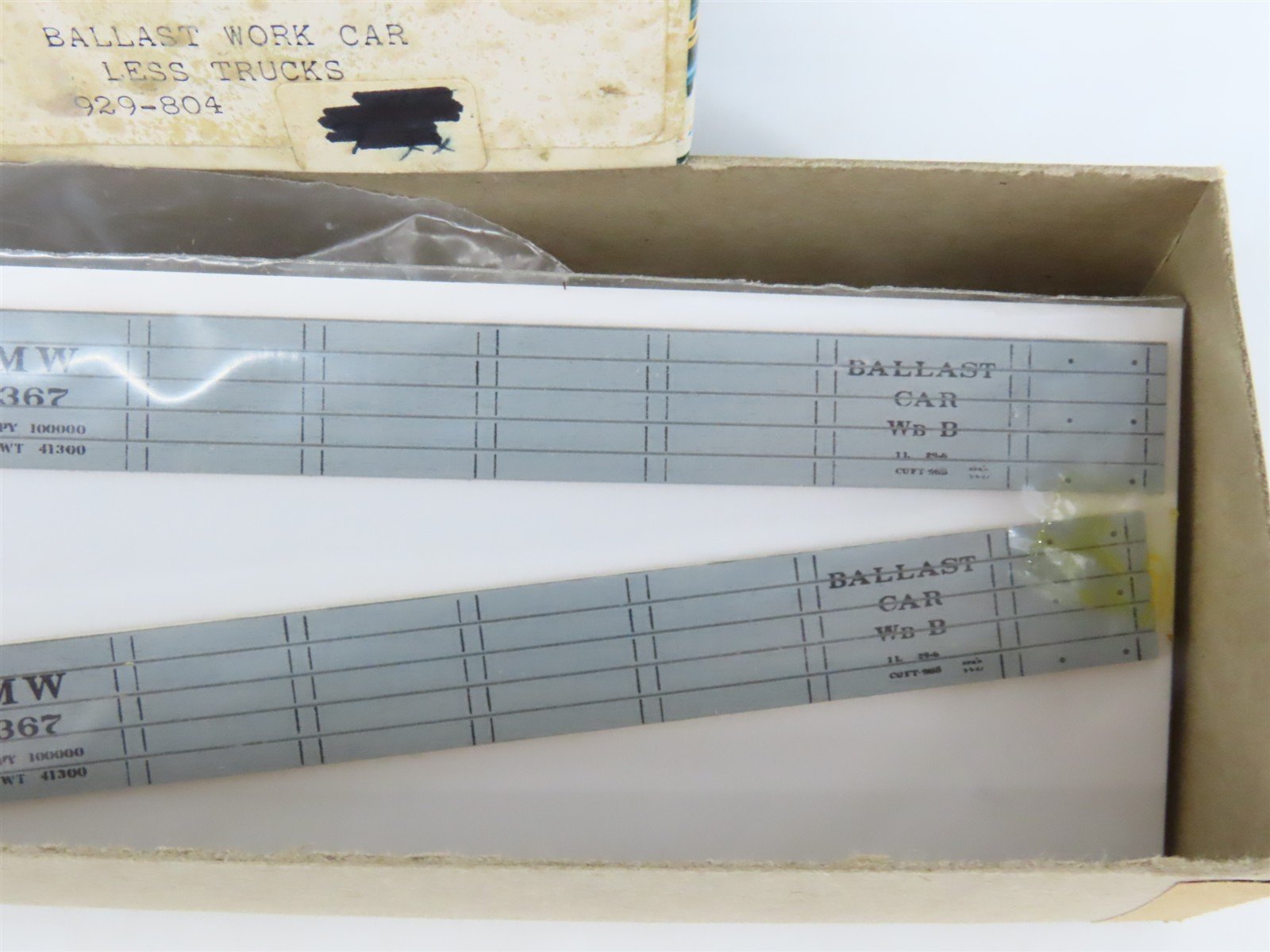 HO Silver Streak Kit 929-804 MW Maintenance of Way Ballast Work Gondola #367