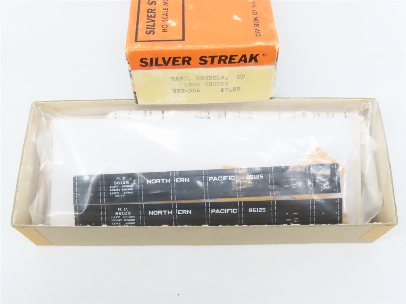 HO Scale Silver Streak Kit 929-506 NP Northern Pacific Hart Gondola #86125
