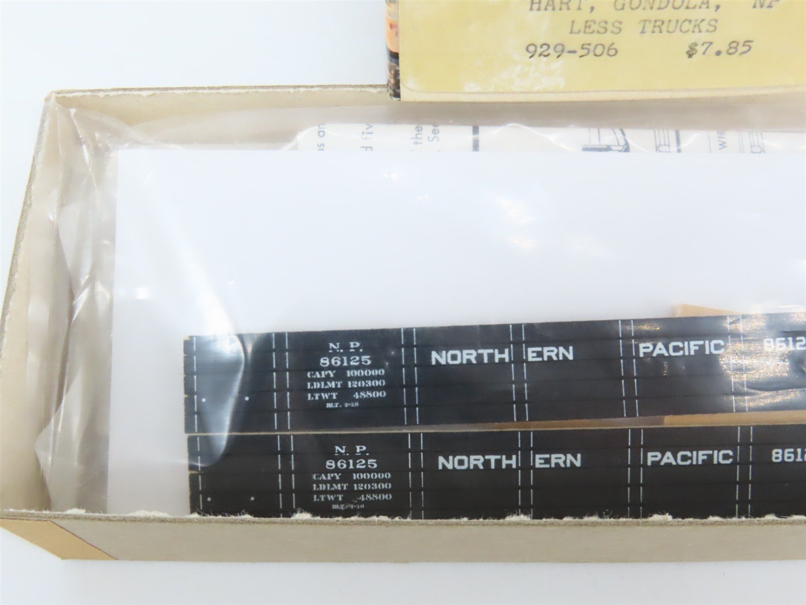 HO Scale Silver Streak Kit 929-506 NP Northern Pacific Hart Gondola #86125