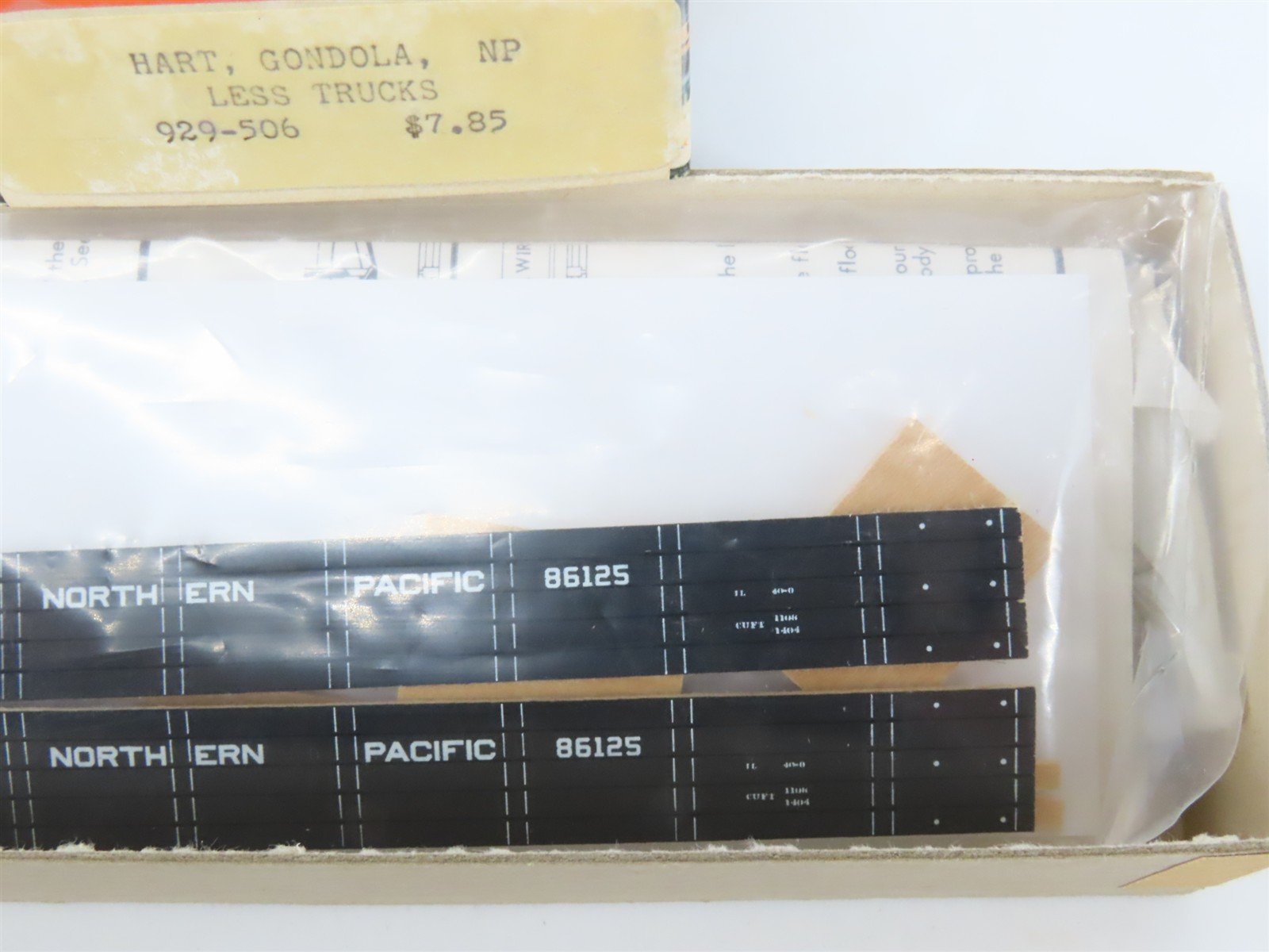 HO Scale Silver Streak Kit 929-506 NP Northern Pacific Hart Gondola #86125