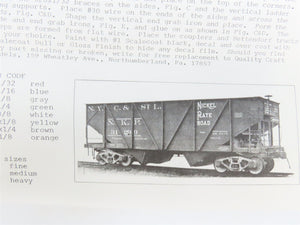 HO Scale Ambroid Kit H-12 NKP Nickel Plate Road 50-Ton Composite Hopper