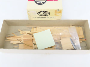 HO Scale Ambroid Kit H-16 PRR Pennsylvania Railroad X23 Box Car