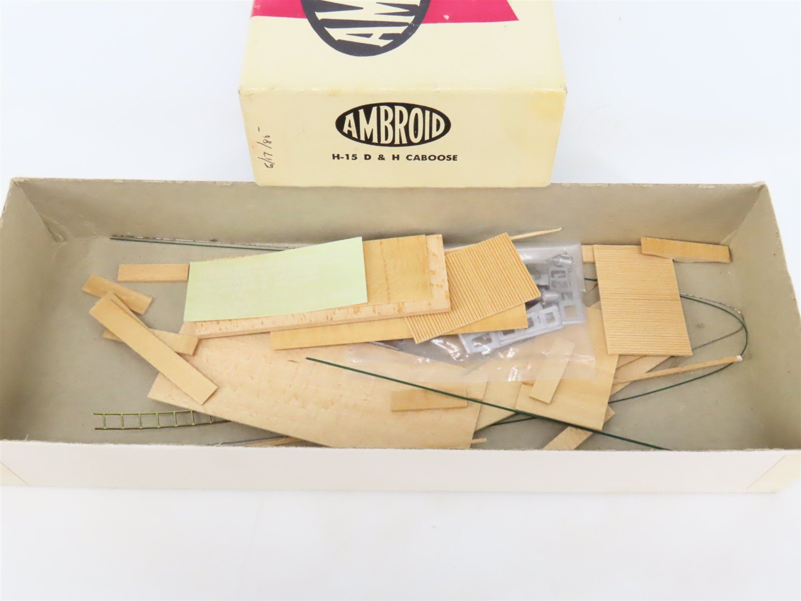 HO Scale Ambroid Kit H-15 D&H Delaware & Hudson Railroad Caboose