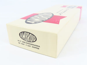 HO Scale Ambroid Kit H-17 ERIE-Susquehanna 50-Ton 3-Bay Hopper