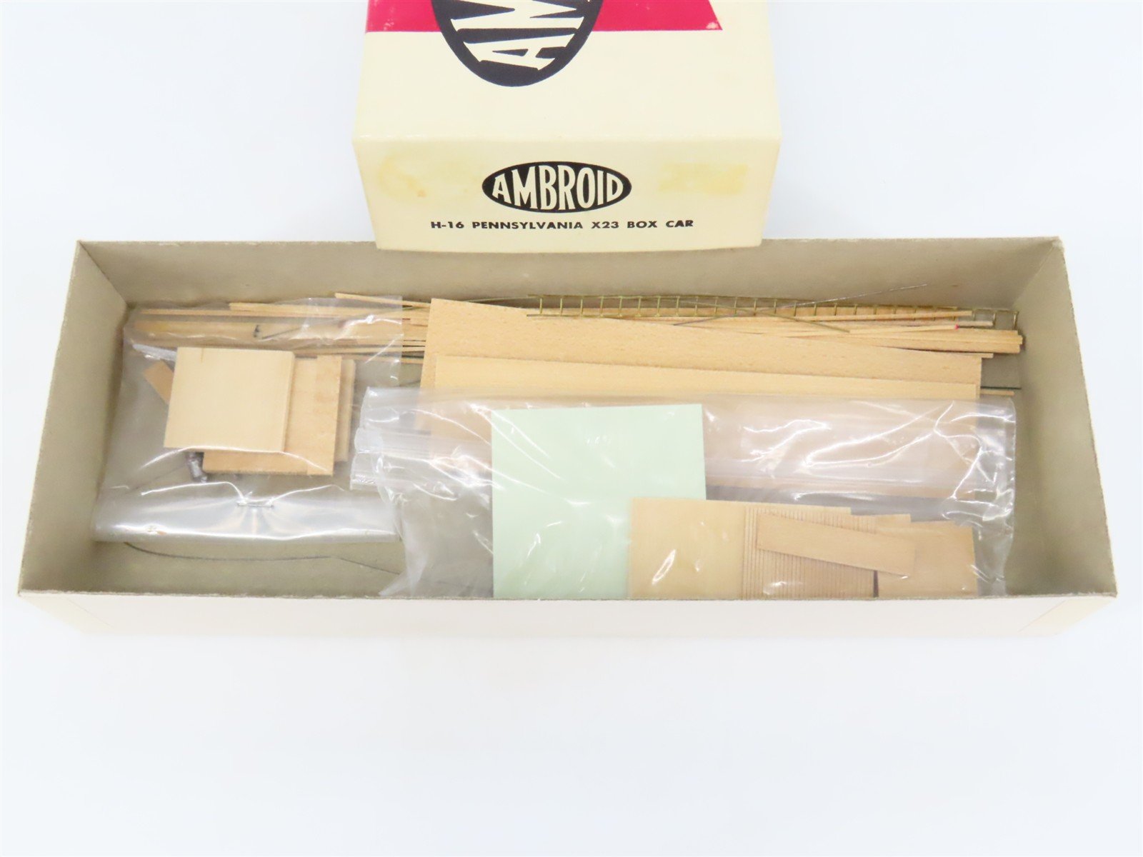 HO Scale Ambroid Kit H-16 PRR Pennsylvania Railroad X23 Box Car