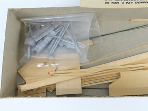 HO Scale Ambroid Kit H-17 ERIE-Susquehanna 50-Ton 3-Bay Hopper