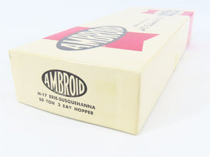 HO Scale Ambroid Kit H-17 ERIE-Susquehanna 50-Ton 3-Bay Hopper