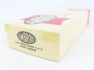 HO Scale Ambroid Kit H-20 PRR Pennsylvania Railroad 4 or 8 Wheel Caboose