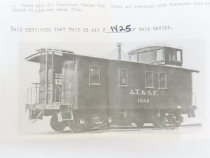 HO Scale Ambroid Kit H-22 AT&SF Santa Fe Railroad Caboose
