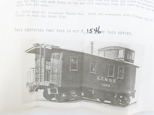 HO Scale Ambroid Kit H-22 AT&SF Santa Fe Railroad Caboose