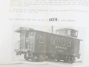 HO Scale Ambroid Kit H-22 AT&SF Santa Fe Railroad Caboose