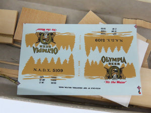 HO Scale Ambroid Kit H-18 NADX Olympia Beer 36' Private Reefer #5109