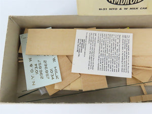 HO Scale Ambroid Kit H-21 NYO&W New York Ontario & Western Railway Milk Car