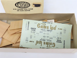 HO Scale Ambroid Kit H-23 GACX Golden Loaf Flour Air Slide Hopper #44491