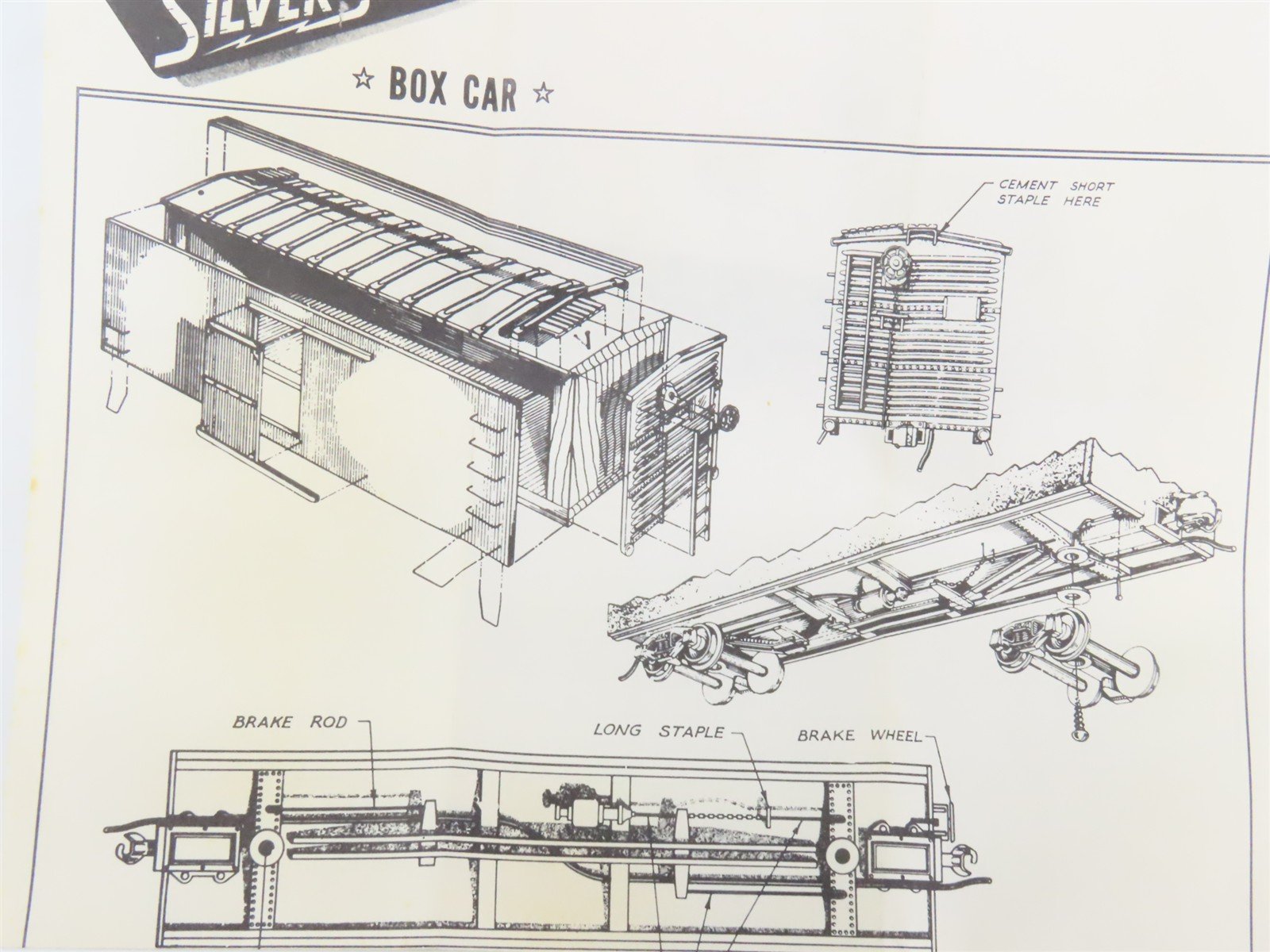 HO Scale Silver Streak Kit S217-345 GN Great Northern Single Door Box Car #23732