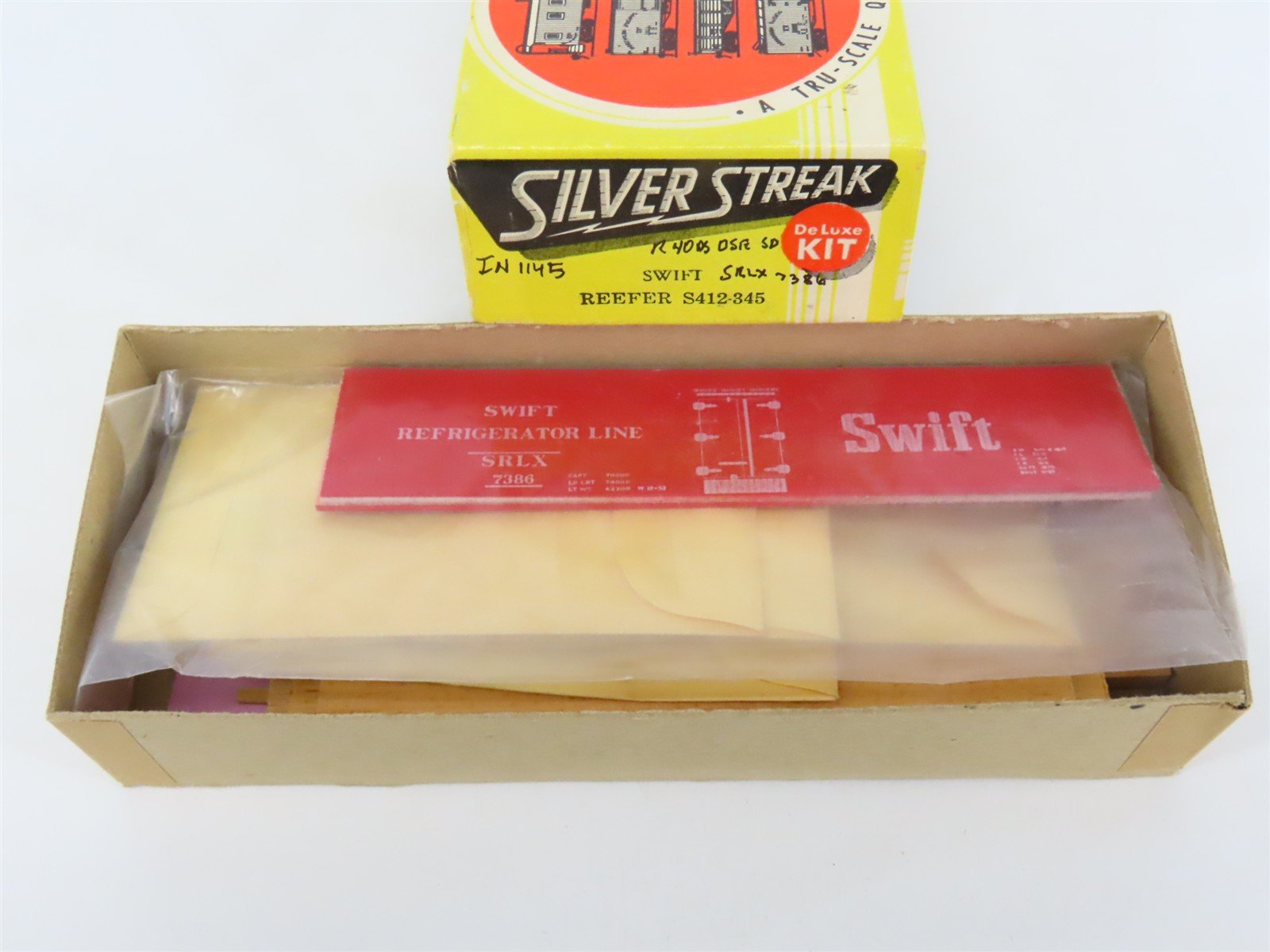 HO Scale Silver Streak Kit S412-345 SRLX Swift Refrigerator Line Reefer #7386