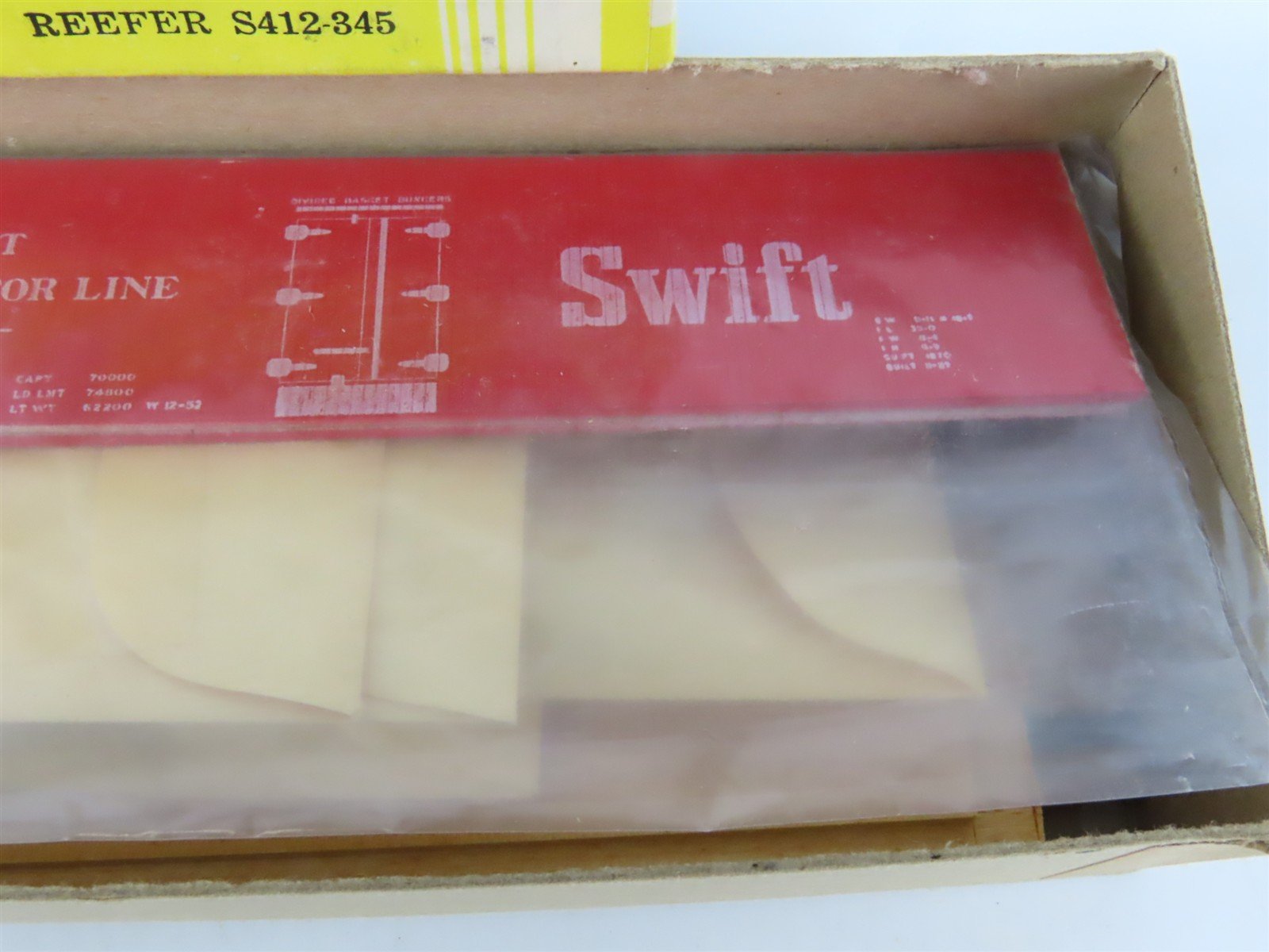 HO Scale Silver Streak Kit S412-345 SRLX Swift Refrigerator Line Reefer #7386
