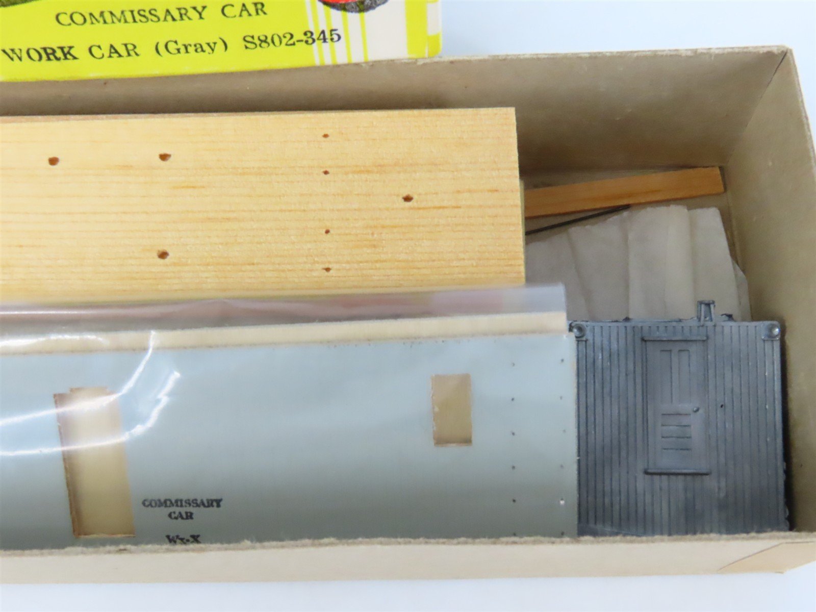 HO Silver Streak Kit S802-345 MW Maintenance of Way Commissary Work Car #809
