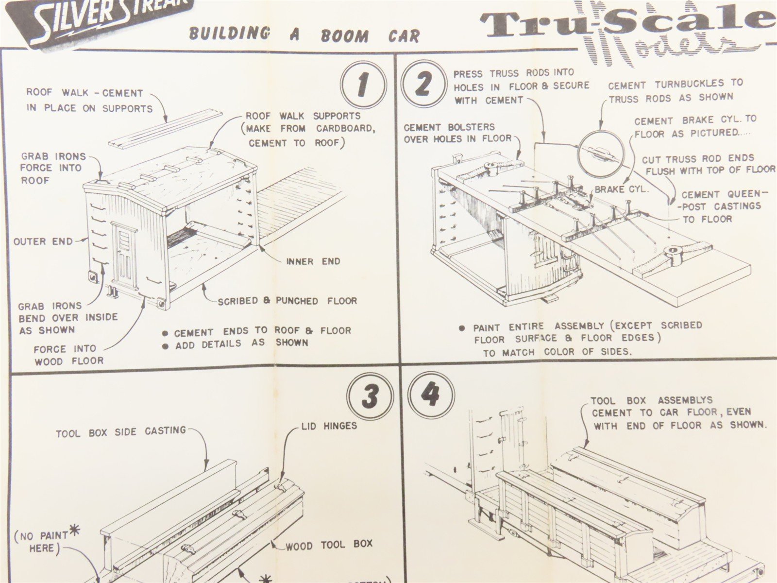 HO Scale Silver Streak Kit S805-345 MW Maintenance of Way Work Boom Car #750