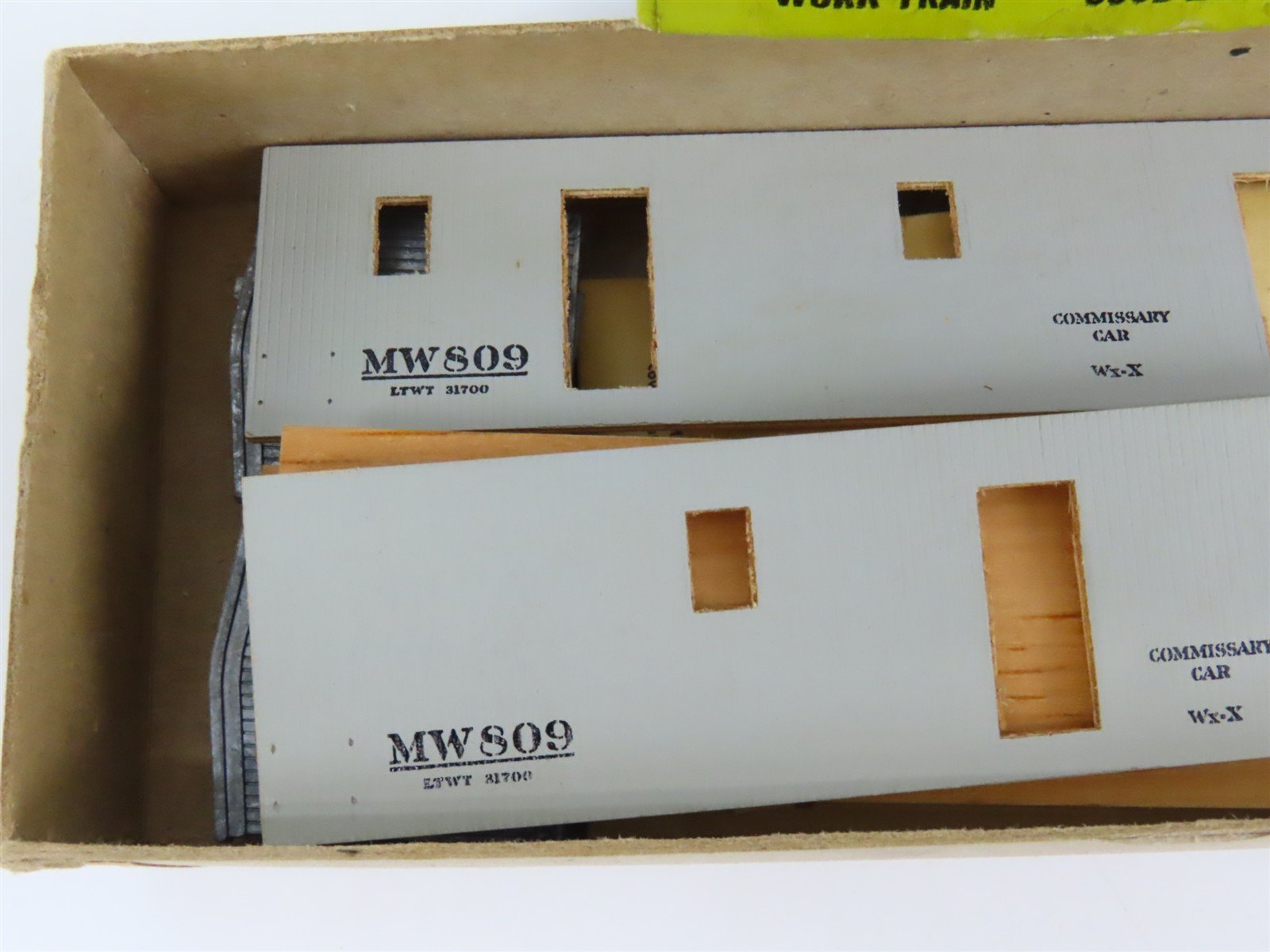 HO Scale Silver Streak Kit S802-295 MW Maintenance of Way Commissary Car #809