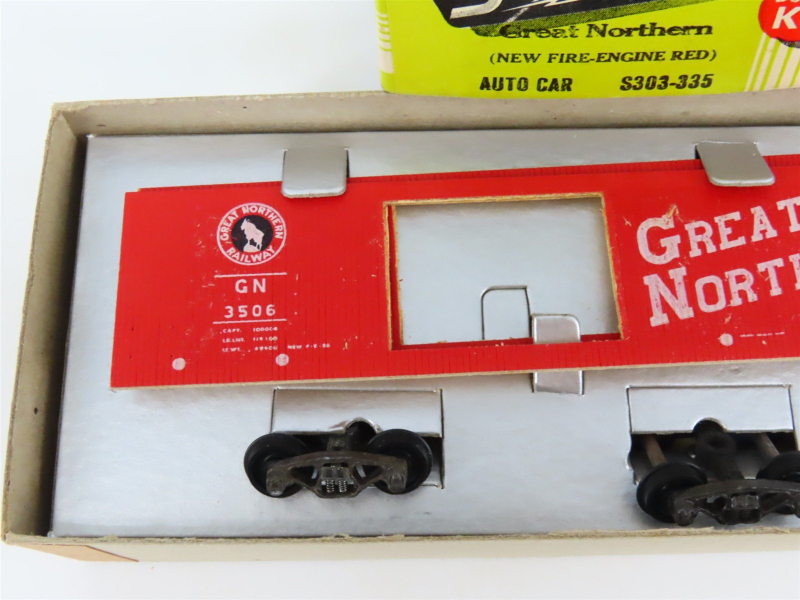 HO Scale Silver Streak Kit S303-335 GN Great Northern Railway Box Car #3506