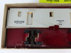 HO Scale Silver Streak Kit S802-295 MW Maintenance of Way Commissary Car #809