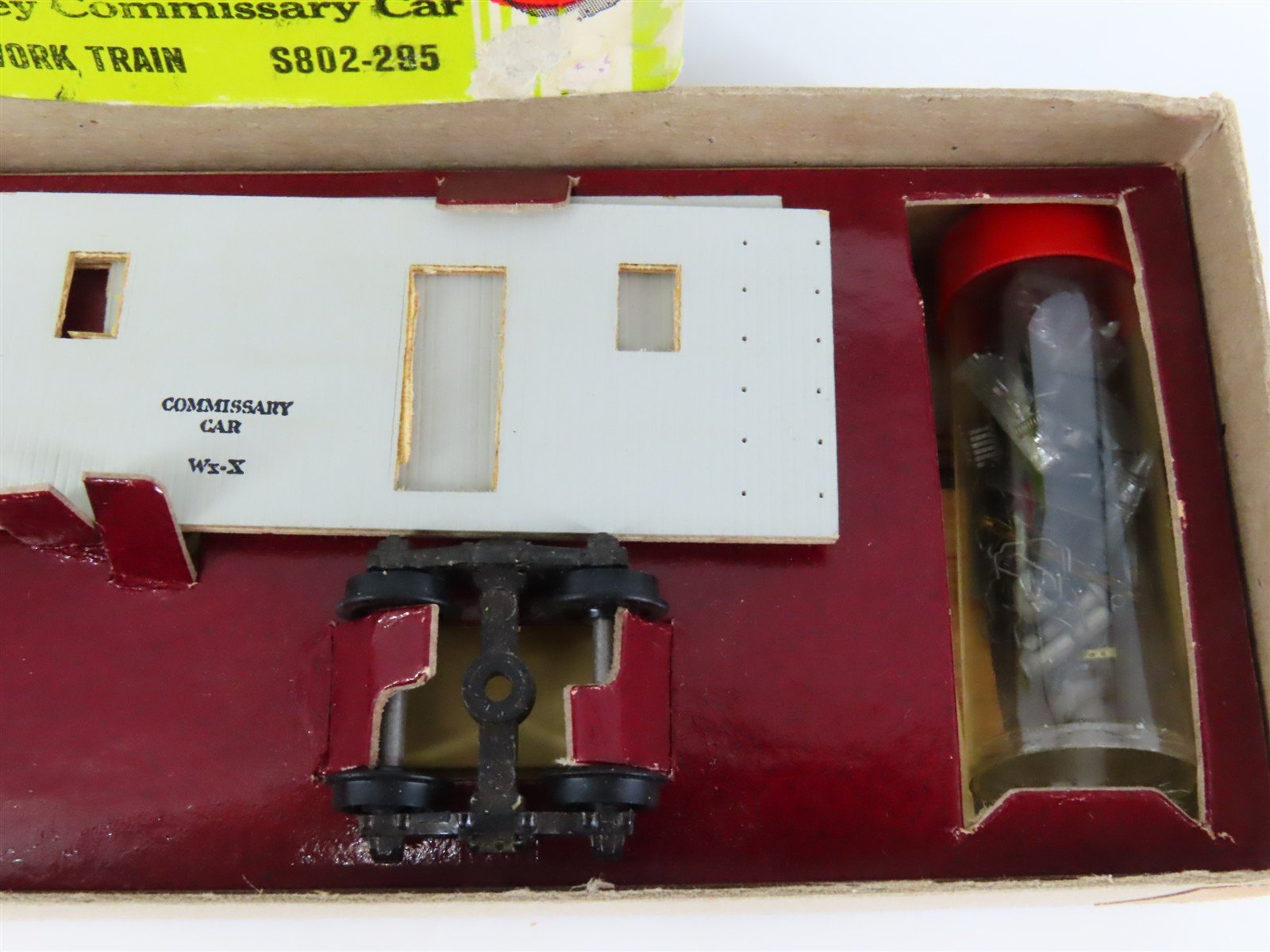 HO Scale Silver Streak Kit S802-295 MW Maintenance of Way Commissary Car #809