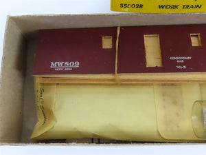 HO Scale Silver Streak Kit SS802R MW Maintenance of Way Commissary Car #809