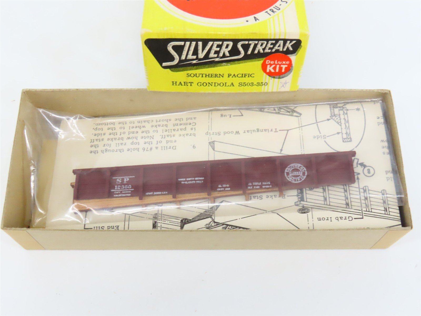 HO Scale Silver Streak Kit S503-350 SP Southern Pacific Hart Gondola #12360