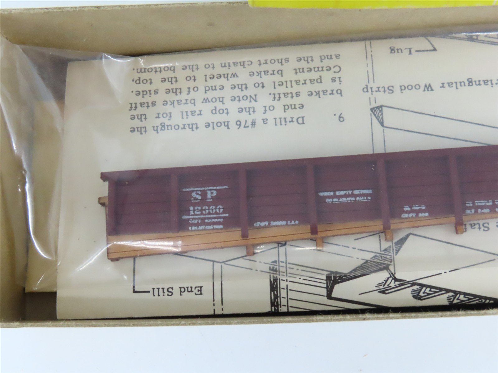 HO Scale Silver Streak Kit S503-350 SP Southern Pacific Hart Gondola #12360