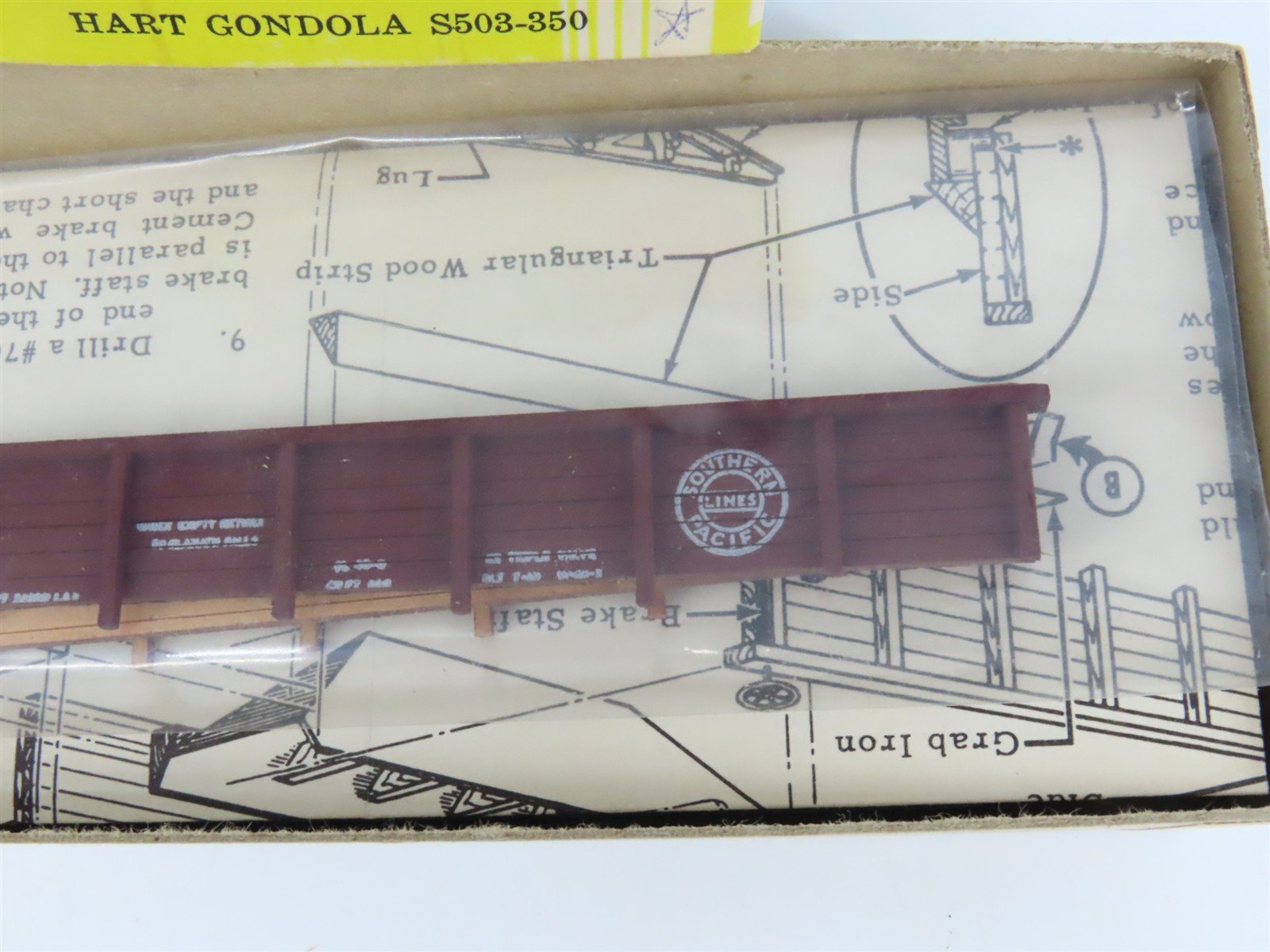 HO Scale Silver Streak Kit S503-350 SP Southern Pacific Hart Gondola #12360