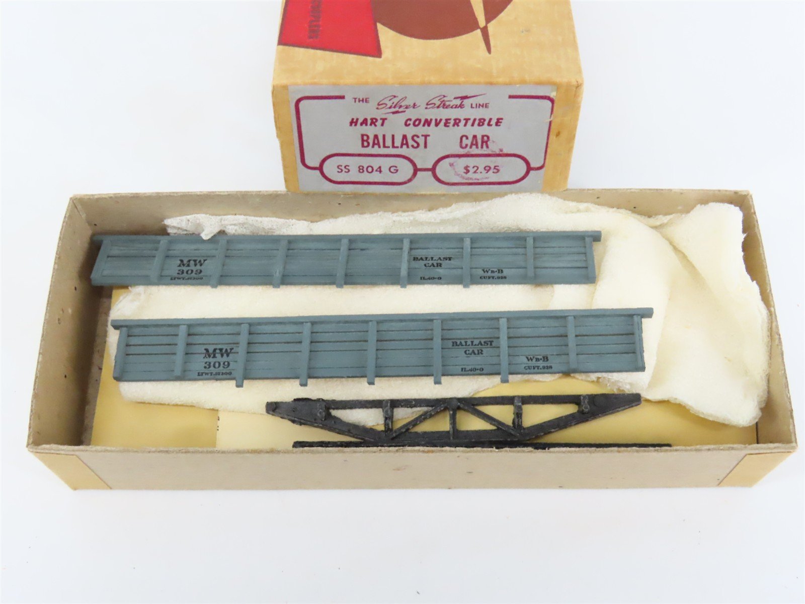 HO Silver Streak Kit SS804G MW Maintenance of Way Convertible Ballast Car #309