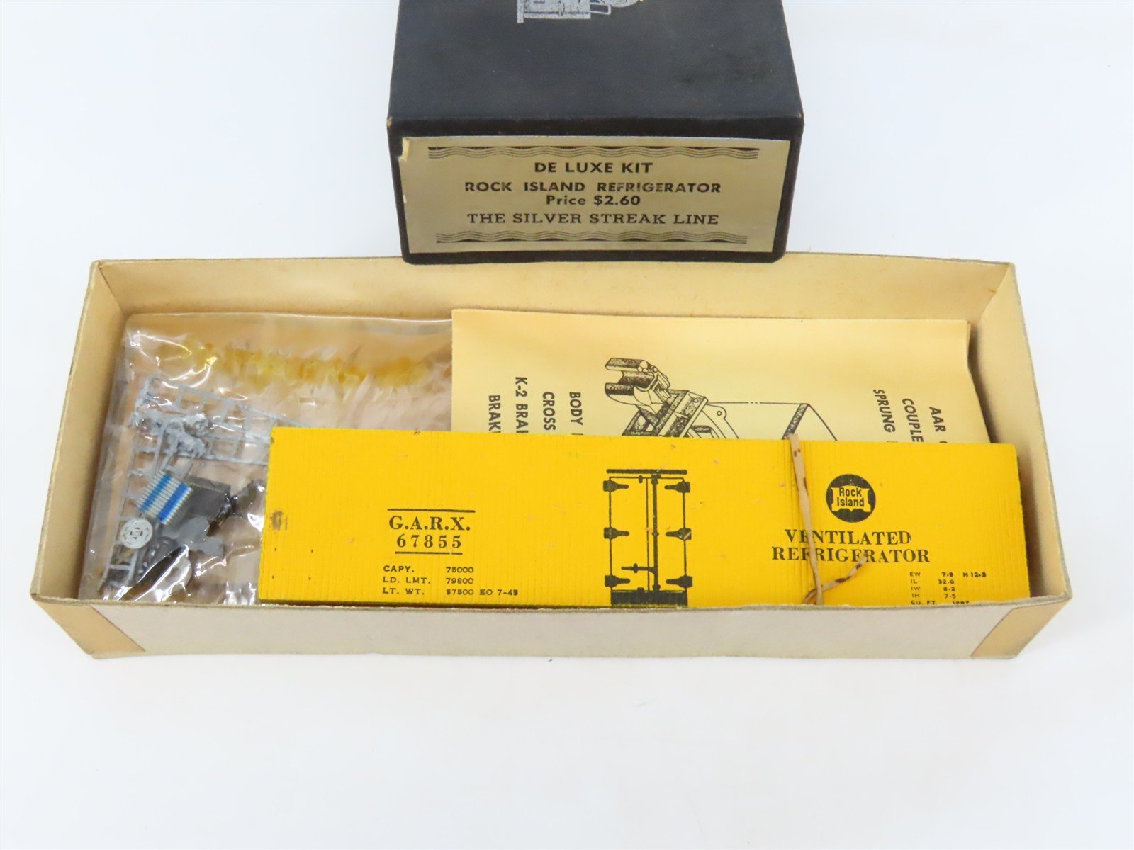 HO Scale Silver Streak Kit GARX Rock Island Railroad Reefer #67855