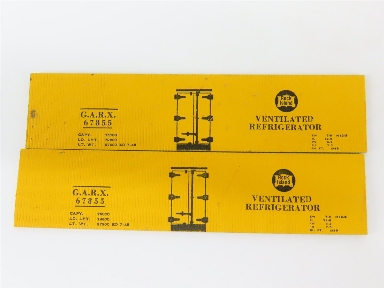 HO Scale Silver Streak Kit GARX Rock Island Railroad Reefer #67855