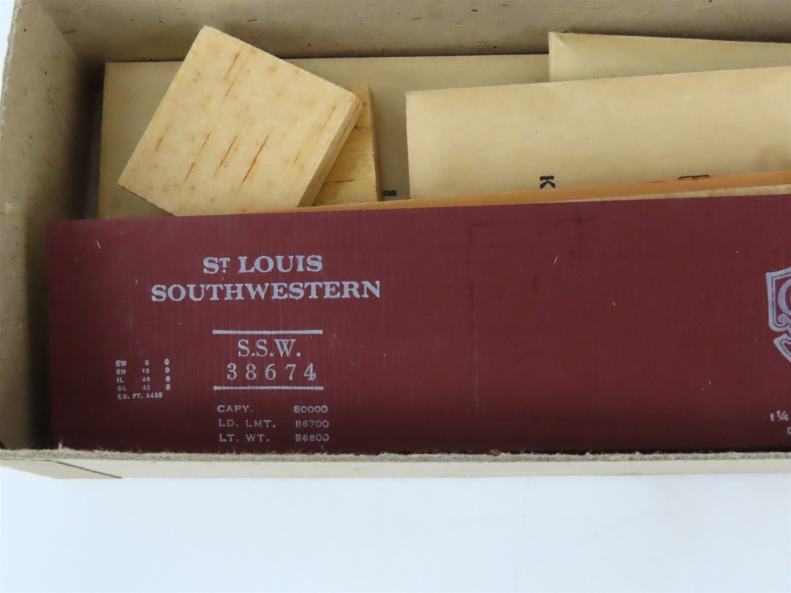 HO Silver Streak Kit SS206 SSW Cotton Belt Route Single Door Box Car #38674