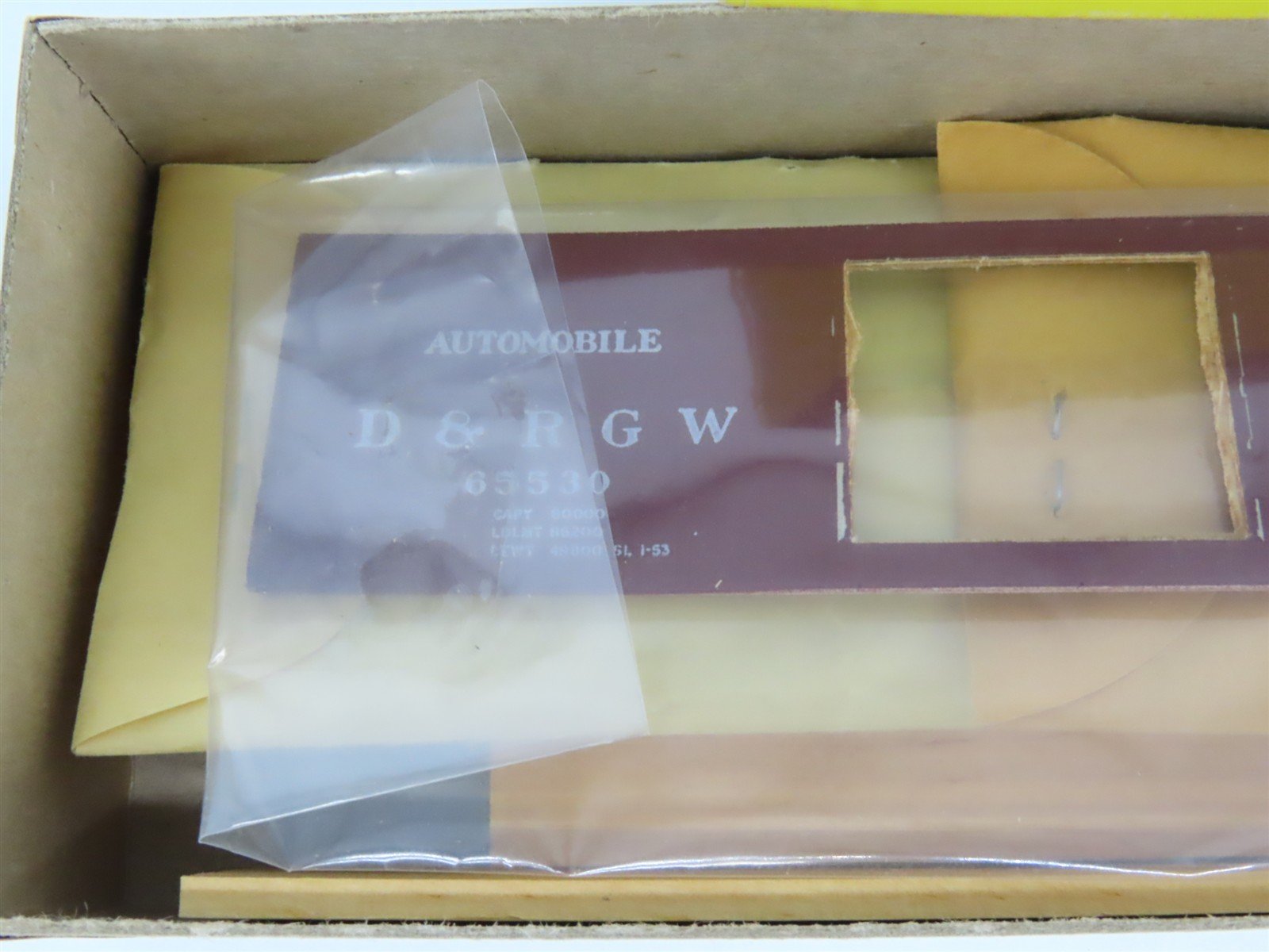 HO Scale Silver Streak Kit S302-345 D&RGW Rio Grande Automobile Box Car #65530