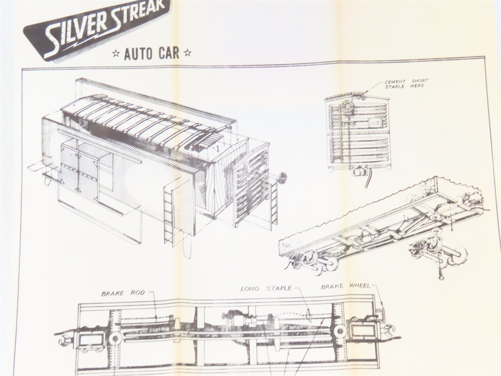 HO Scale Silver Streak Kit S302-345 D&RGW Rio Grande Automobile Box Car #65530