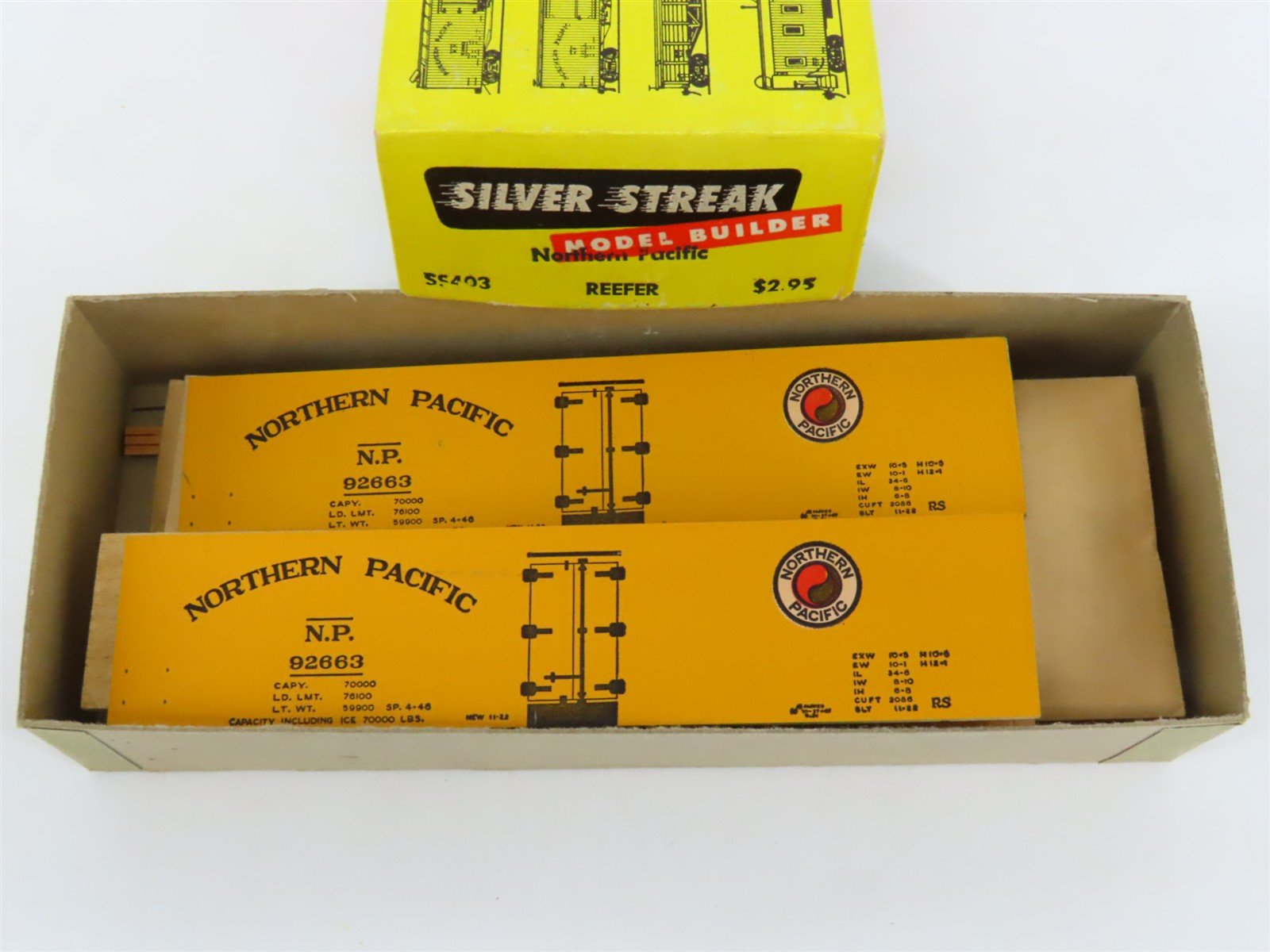 HO Scale Silver Streak Kit SS403 NP Northern Pacific Railway Reefer #92663