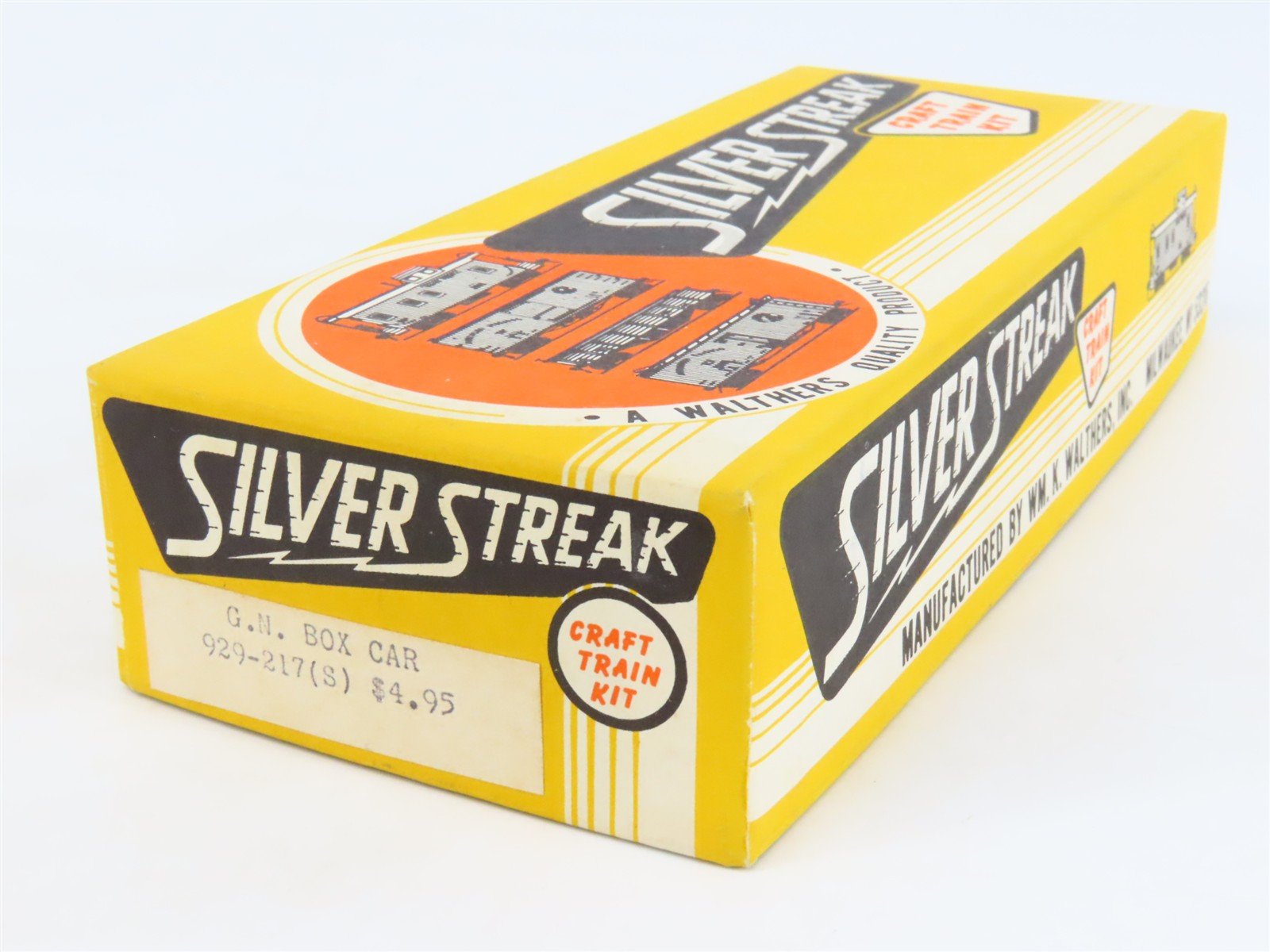 HO Scale Silver Streak Kit 929-217(S) GN Great Northern Railway Box Car #23732