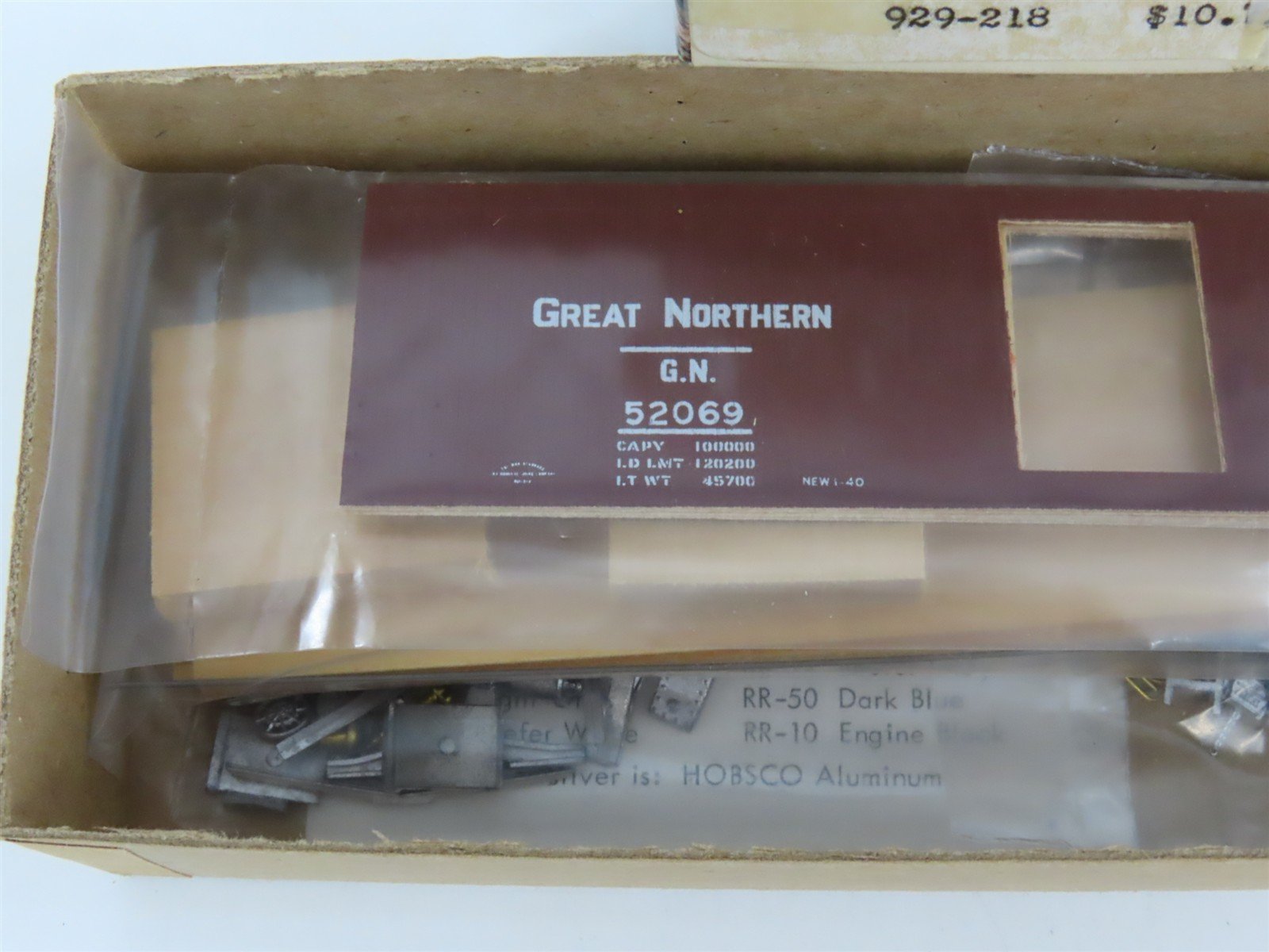 HO Scale Silver Streak Kit 929-218 GN Great Northern Railway Box Car #52069